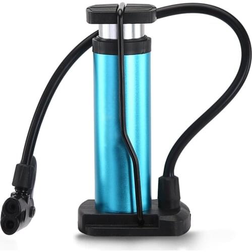 Portable Bicycle Pump Tire Air Inflator Valve Ball Needle Hose MTB Access Bike Foot Pump Air Pump With Gas Ball Needle