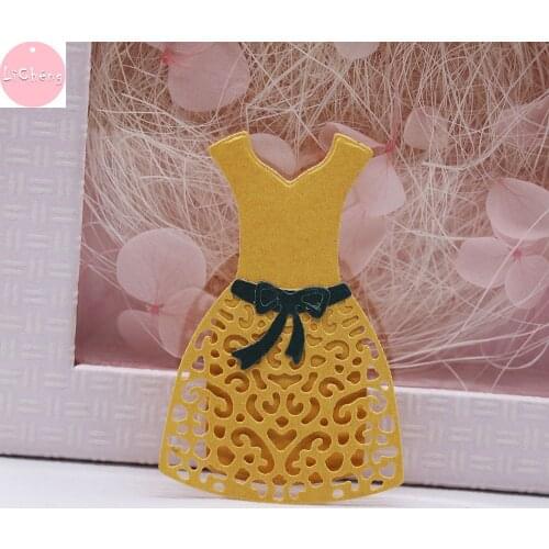 LC663 Lady Dress Metal Cutting Dies for Scrapbooking Photo Album Card Making Craft Stencil Stamps and Slimline Dies New 2020