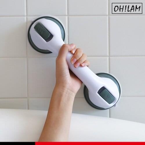 Suction Shower Grab Grip Bar Shower Handle & Bathroom Bathtub Handle Heavy Duty Safety Grab Bar Non Slip For Tiles Glass