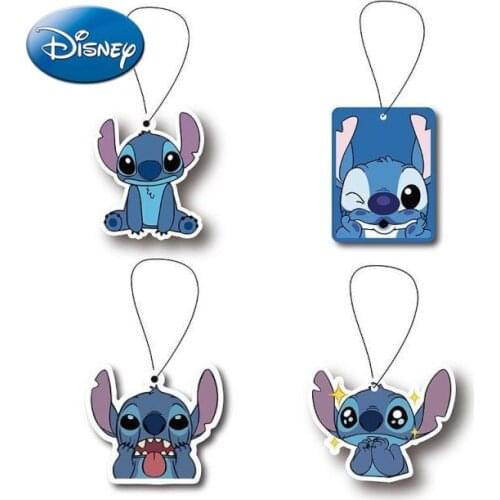 Disney Stitch Cute Cartoon Car Fragrance Tablet Car Long-lasting Aromatherapy Fragrance Tablet Car Odor Pendant