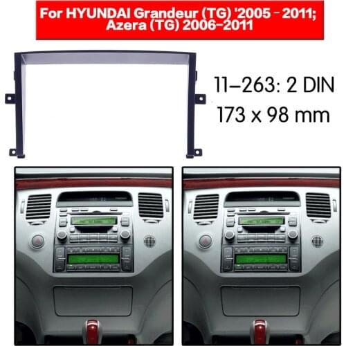 Frame Panel Top Radio Fascia For HYUNDAI Grandeur (TG) 2005–2011 Stereo Fascia Dash CD Trim Installation Frame Kit