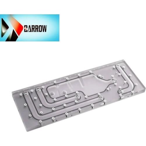 Barrow water tank for LIANLI O11 dynamic Case RGB acrylic clear waterway board reservoir 378.8x138.2x18MM ,LLO11-SDB cooler