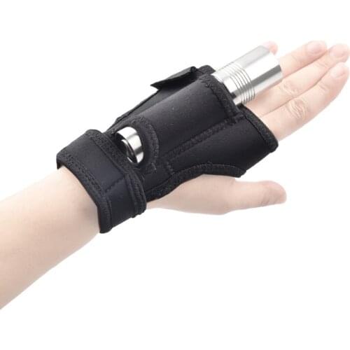 LED Holder Glove Underwater Scuba Diving Dive LED Torch Flashlight Holder Wrist Strap Glove Hand Free