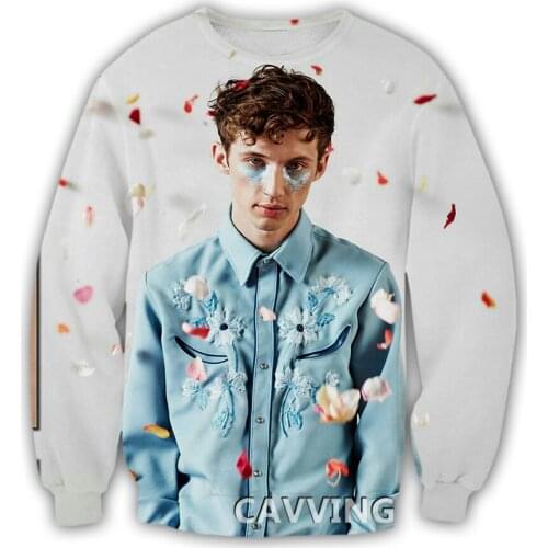 CAVVING 3D Printed Troye Sivan Crewneck Sweatshirts Harajuku Styles Tops Long Sleeve Sweatshirts for Men/women 02