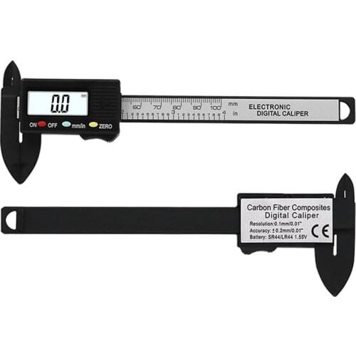 0-100mm Electronic Digital Vernier Caliper LCD Vernier Caliper Gauge Woodworking Measuring Tools for Jewelry Measurement Ruler