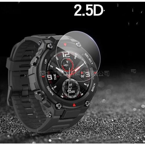 2 Pcs For Xiaomi Huami Amazfit GTR 42mm 47mm T-Rex Stratos 3 Pace Verge Lite Smart Watch Tempered Glass Screen Protector Film