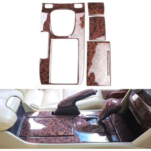 4Pcs/set Car Gear Shift Box Panel Cover Stickers For Honda Accord 8th 2008-2012 LHD Interior Auto Accessory Styling Moldings