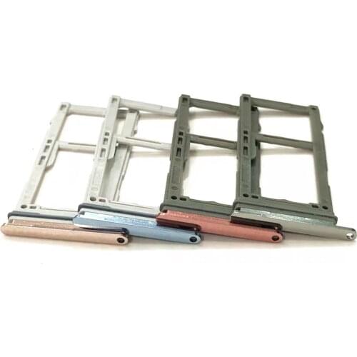 50pcs For Samsung Galaxy S10 S10 Plus Sim Card Reader Holder Dual & Single Sim Card Tray Holder Slot Adapter