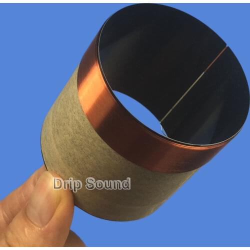 2pcs 61mm 61 Core 8ohm Bass Voice Coil BASV Black Aluminium Woofer Sound Drive Speaker Repair Parts