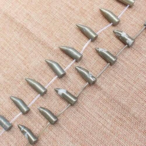 Natural Pyrite 10x30mm Ox horn shape Beads 15inch per strand,For DIY Jewelry Making !We provide mixed wholesale for all items