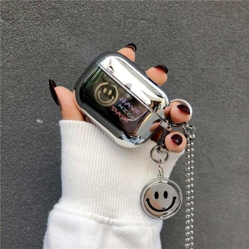 Luxury Plating Mirror Earphone Case For Apple Airpods 1/2/Pro Cover Cute Headphones Box Cases For air pods 3 Protection Funda