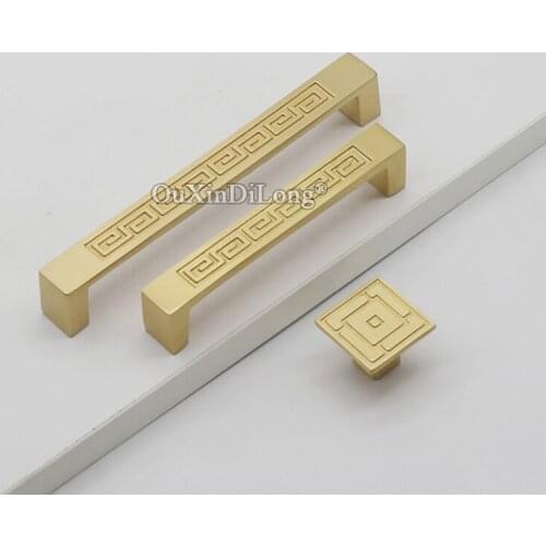 Elegant Designed 10PCS European Solid Pure Brass Kitchen Cabinet Pulls Cupboard Wardrobe Drawer Cabinet Pulls Handles and Knobs