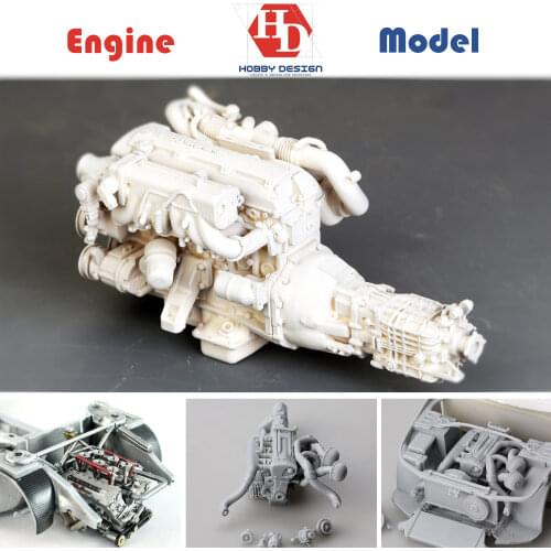 Hobby Design 1/24 Hnda K20a Engine Detail Set (Resin+PE+Decals+Metal Logo+Metal parts) HD03-0586 Model Car Modifications