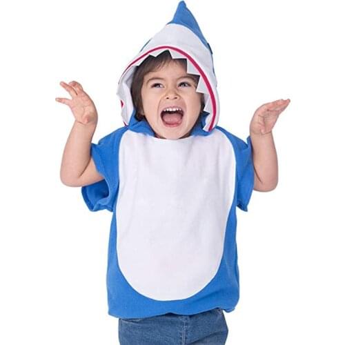 Reneecho Blue Shark Costume For Baby Cheapest Toddle Halloween Costume For Kids Girls Fancy Dress Purim Outfit 2021 New Arrival