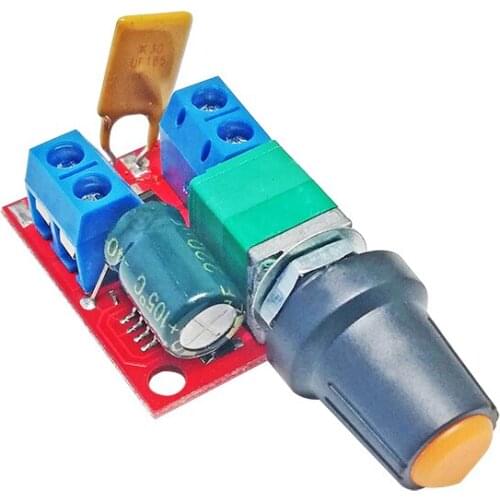 Mini dc motor PWM governor 3v6 12 24 35V speed regulating switch ultra small LED dimmer 5A