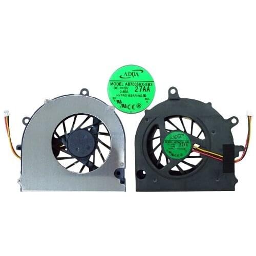 SSEA New Laptop CPU Cooling Fan For TOSHIBA A500 A505 CPU FAN P/N: AB7005HX-SB3