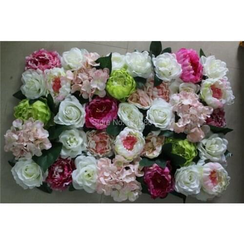 Free Shipping-10pcs/lot wholesale good quality personized artificial peony rose flower wall for stage background decoration