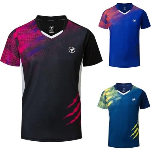 New 2019 Badminton shirts Men/Women, sport shirt Tennis shirts , table tennis t-shirt , Quick dry sports training t-shirts AB121
