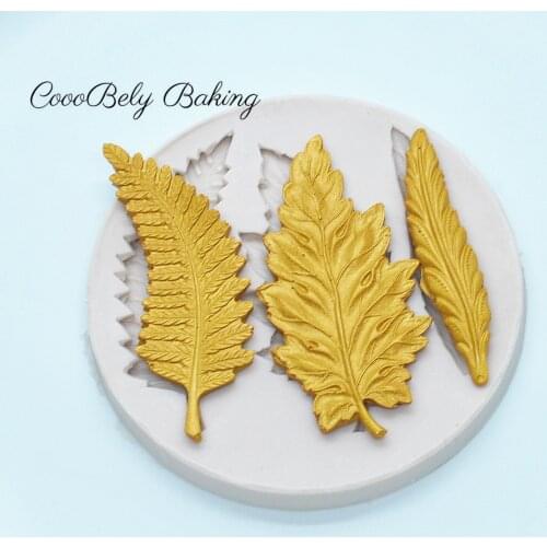 Luyou 1pc Leaf Silicone Resin Molds Kitchen Baking Accessories, Tools For Cakes, Cake Decorating Tools Fondant Molds FM1501
