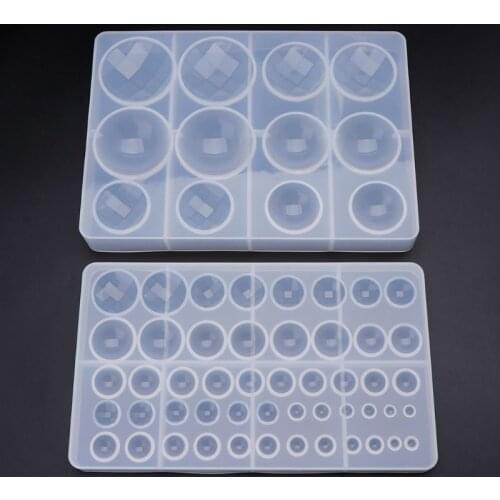 Silicone Mold DIY Jewelry Making Stone Pendant Handmade Geometric Shape Round Molds Handmade Gifts