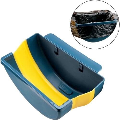 Folding Waste Bin Kitchen Cabinet Door Hanging Trash Can Wall Mounted Car Bathroom Garbage Storage Trashcan