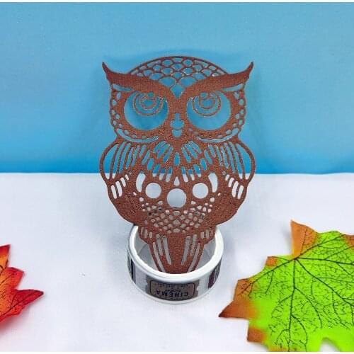 Owl Metal Cutting Dies Scrapbooking Embossing Folders for Card Making Craft DIY Clear Stamps and Slimline Die Cut Molds