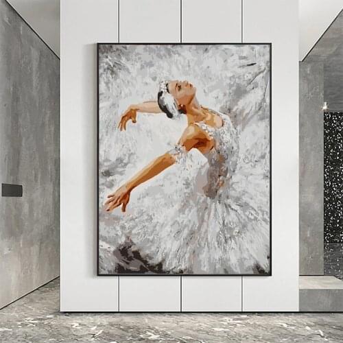 Modern Ballet Art Dancer Canvas Painting Posters and Prints Wall Art Pictures for Living Room Home Wall Decoration Cuadros