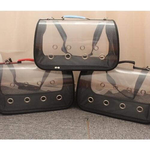 Fashion Pet Dog Cat Carriers Bag Portable Dogs Transparent Backpack Breathable Outgoing Travel Packets Foldable Shoulder Handbag