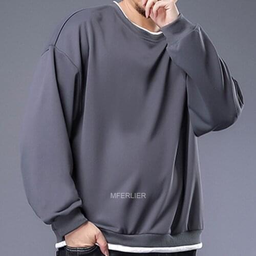 Spring Autumn Men Hoodies 7XL Bust 140cm 5XL 6XL Large Size Casual 4 Colors Sweatshirts