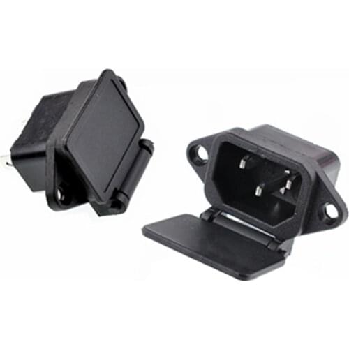 Waterproof IEC320 C13 C14 wired AC power Socket Receptacle Connector electric bicycle car battery Charging Outlet 15A 10A