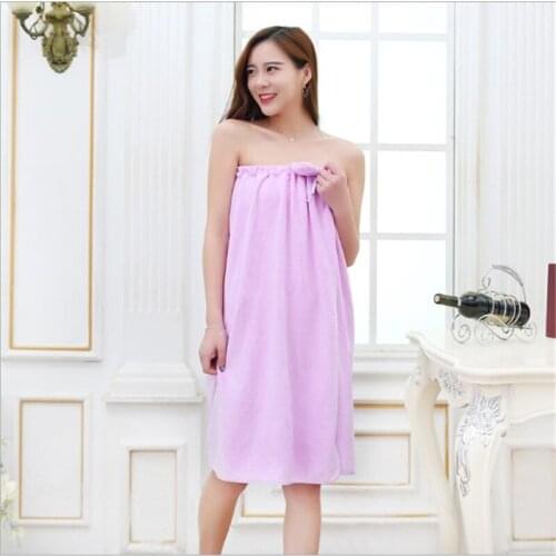 Microfiber Bath Skirt, Fabric Edging Bowknot Bath Skirt, Soft Water-Absorbent Tube Top Bath Skirt