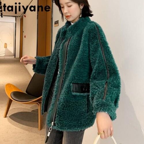 Coat Fur Real Female 100% Wool Jacket Autumn Winter Coat Women Clothes 2021 Korean Vintage Sheep Shearling Fur Tops ZT4974