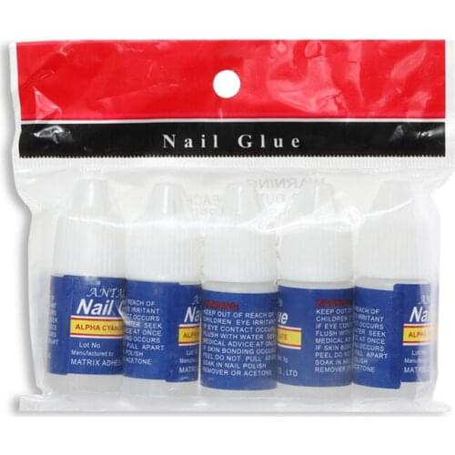 10 Pcs 3x10g Nail Glue for UV Acrylic Rhinestones Stickers False Tips Nails Decoration NN