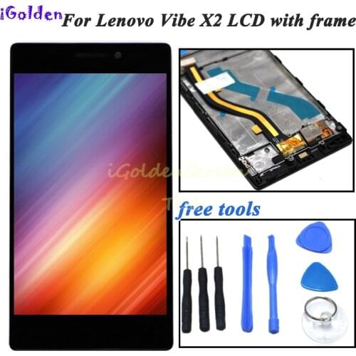 100% Tested 1920x1080 For LENOVO Vibe X2 LCD Display With Frame Touch Screen Digitizer Assembly For LENOVO Vibe X2 LCD