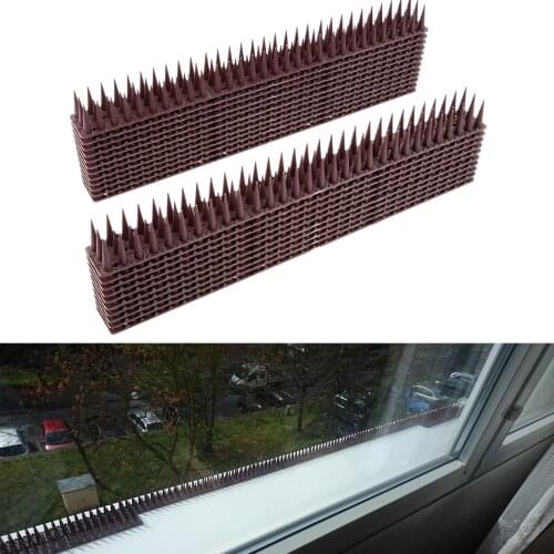 12Pcs/set Plastic Bird and Pigeon Spikes Anti Bird Anti Pigeon Spike for Get Rid of Pigeons and Scare Birds Pest Control