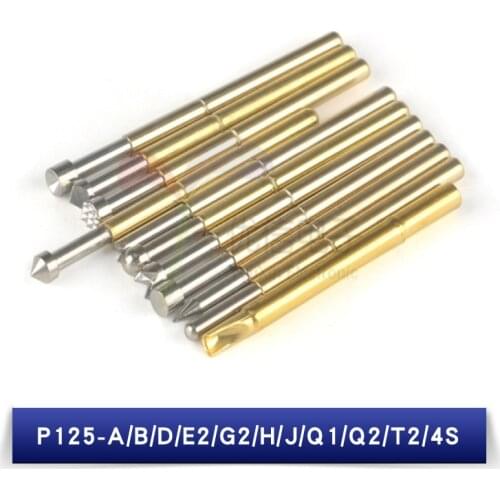 20Pcs Spring Test Probe Pogo Pin P125-A P125-B P125-D P125-E2 P125-G2 P125-H P125-J P125-Q1 P125-Q2 P125-T2
