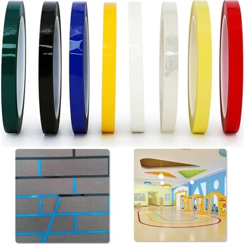 5rolls/set desktop positioning tape marking tape whiteboard color discrimination warning drawing grid line