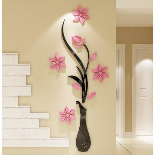 Acrylic 3D wall sticker indoor background wall decoration room wall sticker new year sticker self adhesive
