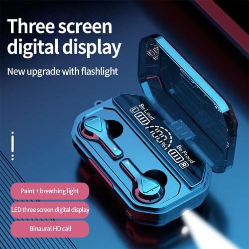 Bluetooth 5.1 Earphones TWS Wireless Bluetooth Headphones 9D Stereo Touch Control Waterproof Earbuds Headset With Microphone