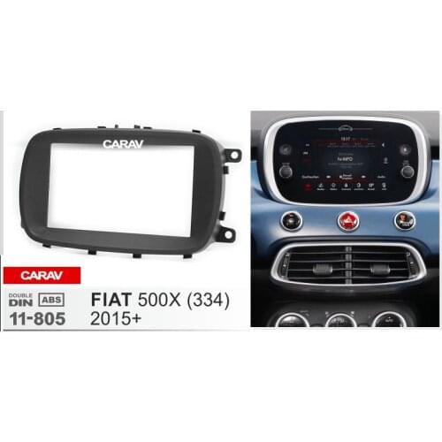 CARAV 11-805 Top Quality Radio Fascia for FIAT 500X (334) 2015+ Stereo Fascia Dash CD Trim Installation Kit
