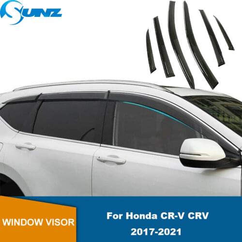 Side Window Deflector For Honda CRV 2019 2020 Smoke Winodow Visor Vent Shades Sun Rain Deflector Guard Window Visor SUNZ