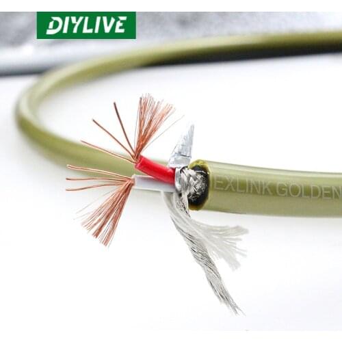 DIYLIVE American cardas signal line GOLDEN5-C fever audio line DIY audio line dual core with shielded line scattered