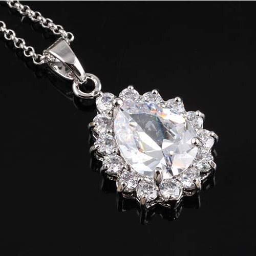 European and American classic droplets Zircon pendant inlaid pendant