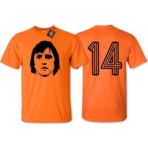 Cruyff 14 Holland Footballer T Shirt - Netherlands Euros Fan 2018 ManS Op Neck Designer Adults Casual Tee Shirt Fitted T Shirt