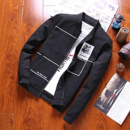 Jacket Baseball Casual High Quality Gray Bomber Jackets Men Slim Spring Jackets For Men Coat Blouson Homme Brand Clothing FYY293