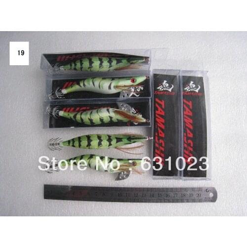 MR OCTOPUS 10pcs fishing lure,squid jig.squid hook,3.5# ,13.5cm 21g,19