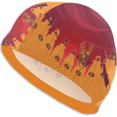 Mens Japanese Anime Swimming Cap Akatsuki (13) Bath Hats Swimwear For Swim in the Pool