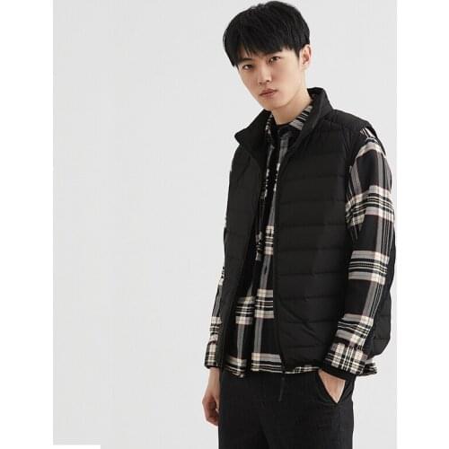 Male Casual Gilet Mens Outwear Waistcoat 90% Ultra Light Duck Down Vest Men Seamless Waterproof Soft Sleeveless Jacket Warm