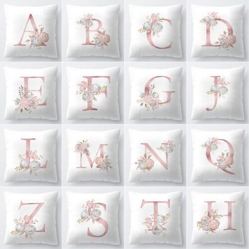 New Fashion 26 English letter pattern home cushion cover sofa pillow cover