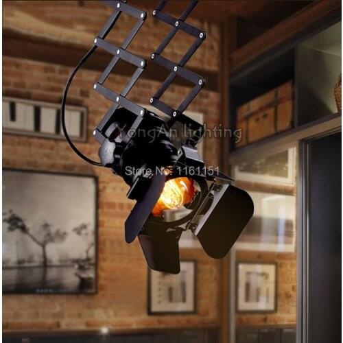 2019 Rushed Lampara Suspension Luminaire Lampen Squd Hot Sale Loft Industrial Lighting Foldable Lamp Pendant Light For Shop